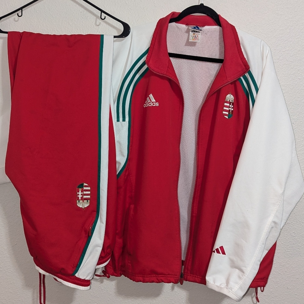 Vintage Adidas 1998 Hungary National Football Team Tracksuit